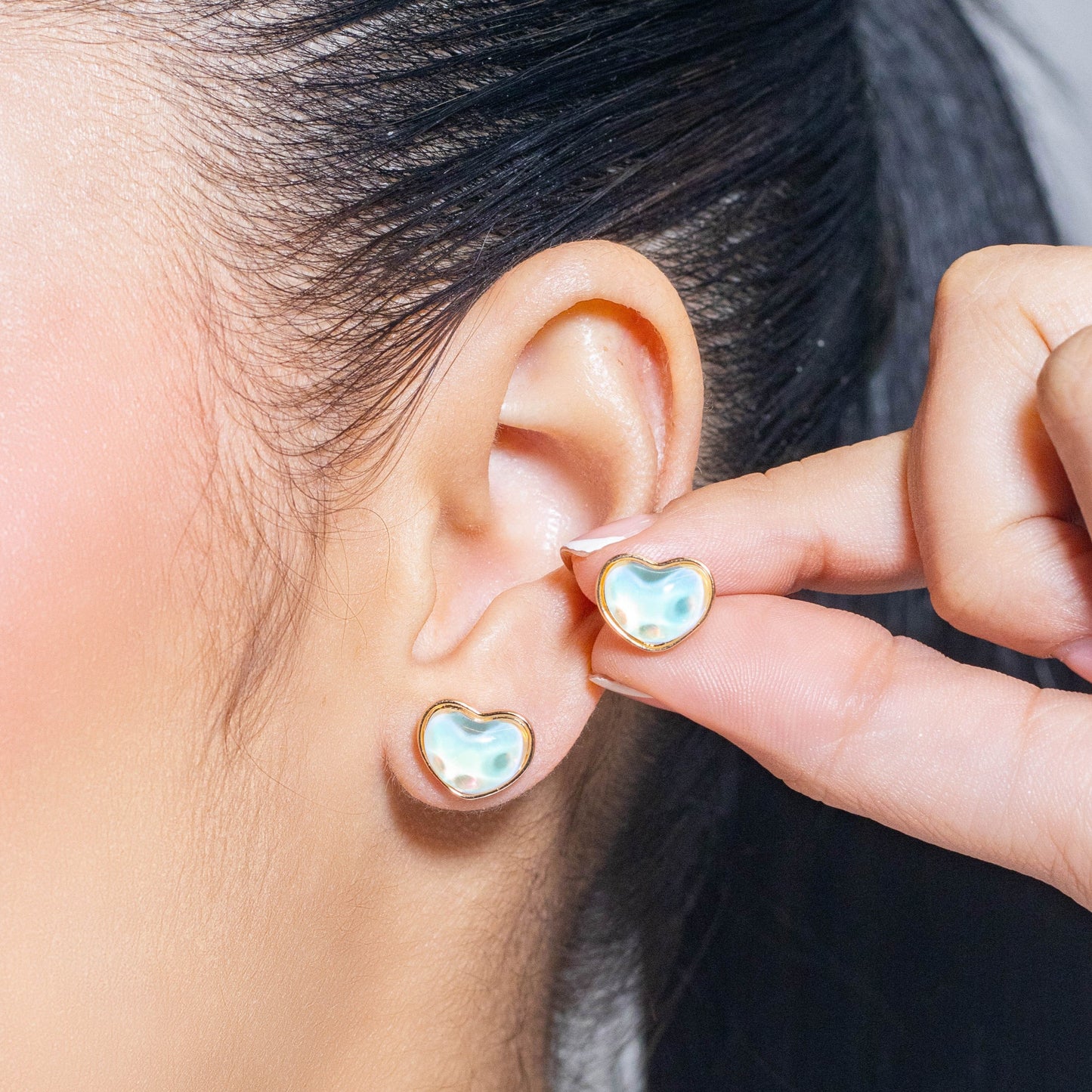 Topo corazon tornasol 