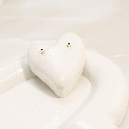 Topo ojo turco mini blanco