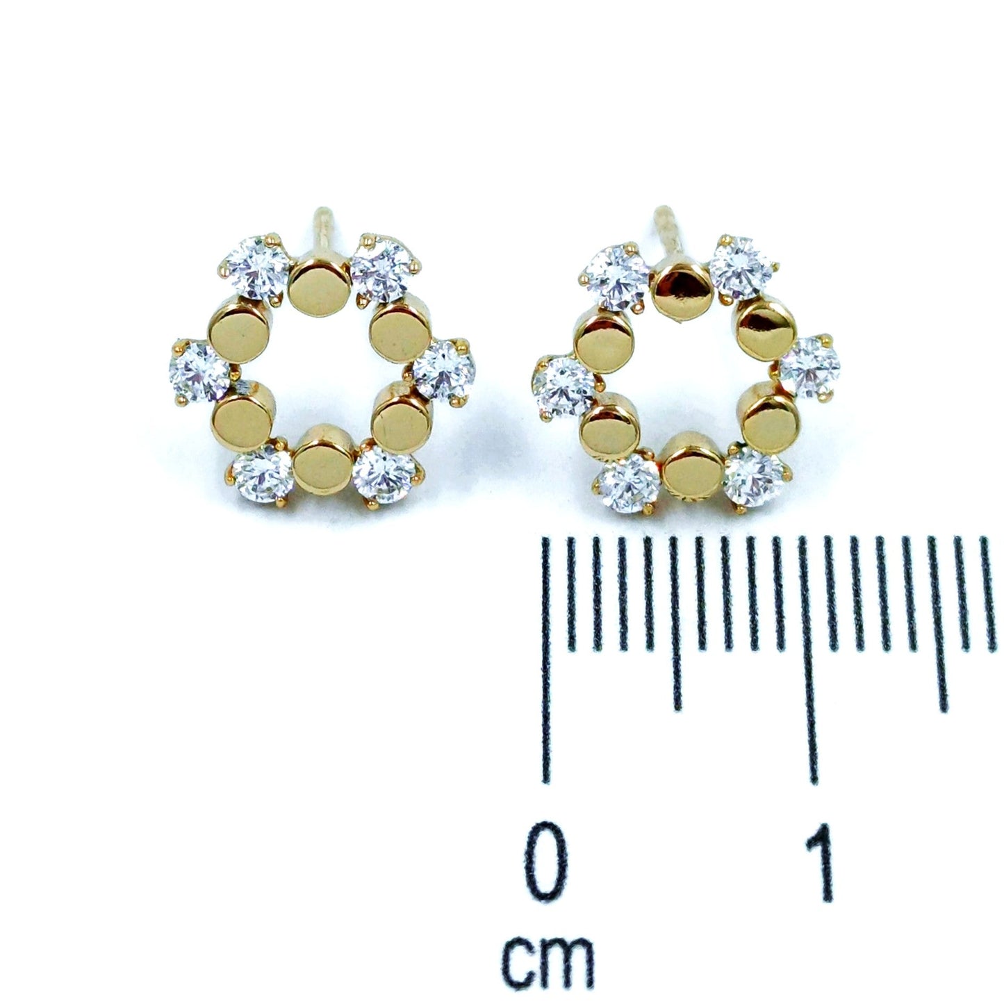 Topo círculo con zircones