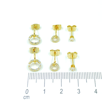 Topo trío aros baguete