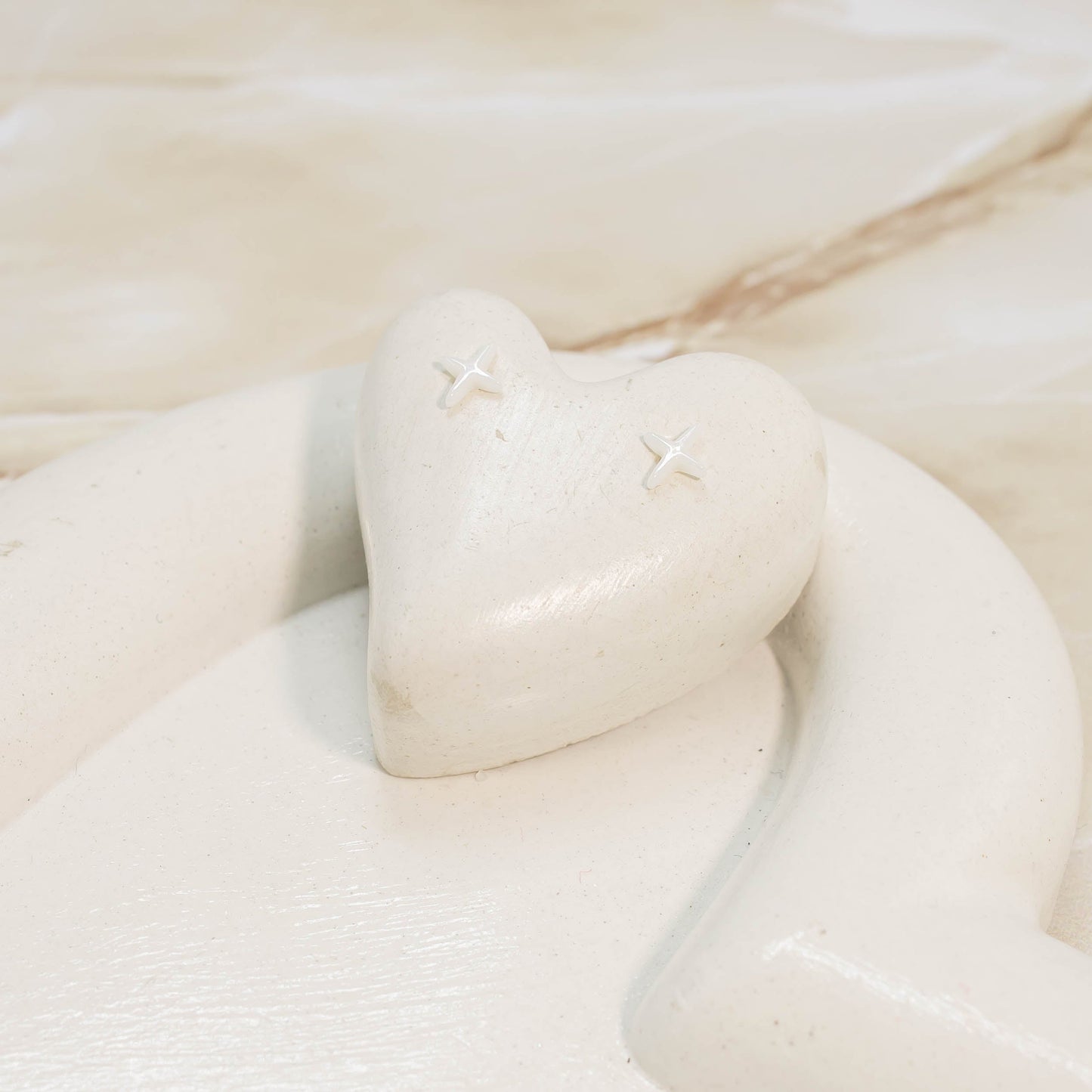 Topo cerámica destello blanco