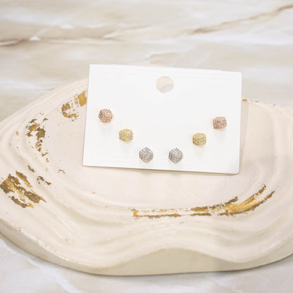 Topo trío 3 oros cubos