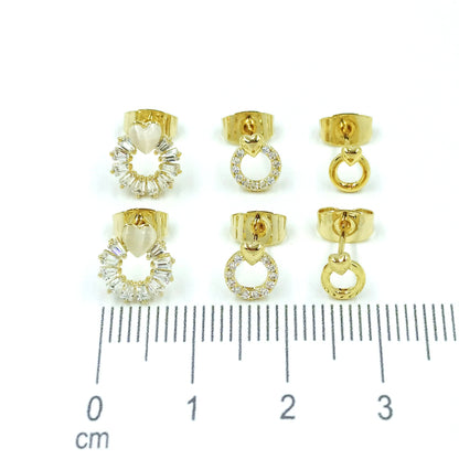 Topo trío baguete corazón