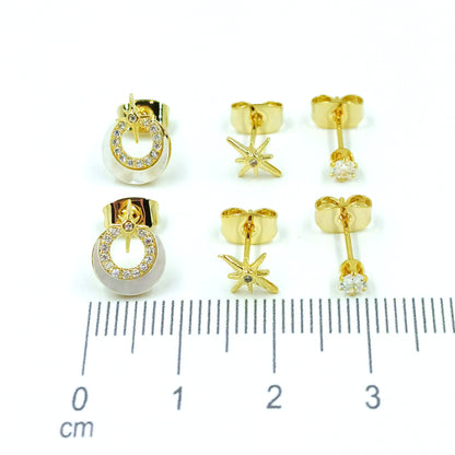 Topo trío estrella nacar