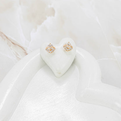 Topo corazón zircón