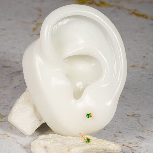 Topo zircón (2mm) Esmeralda Amulí