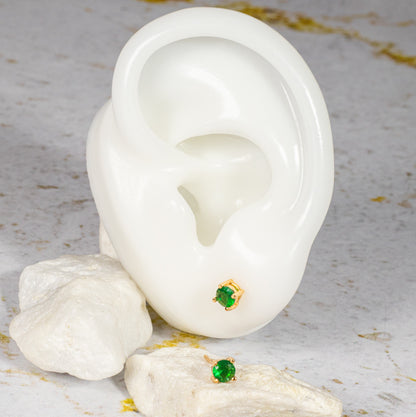 Topo zircon (4mm) Esmeralda