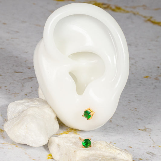 Topo zircon (4mm) Esmeralda